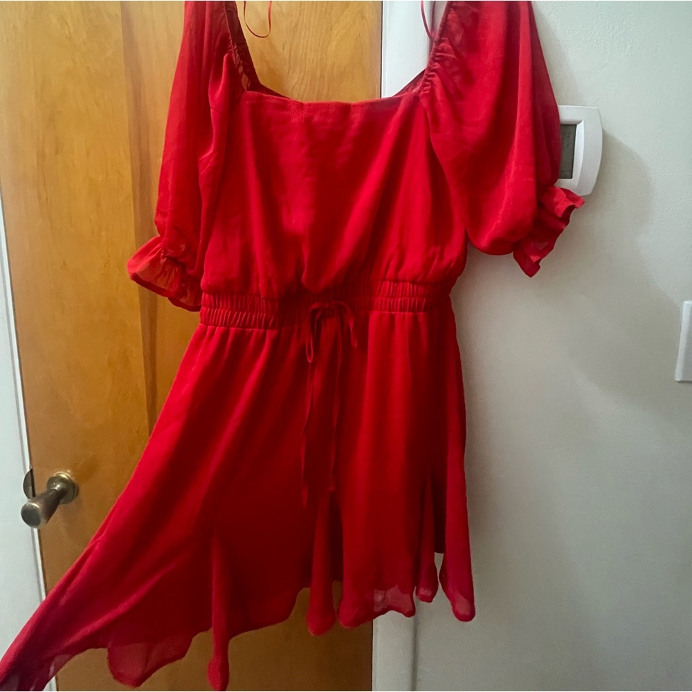 Adorable red mini dress